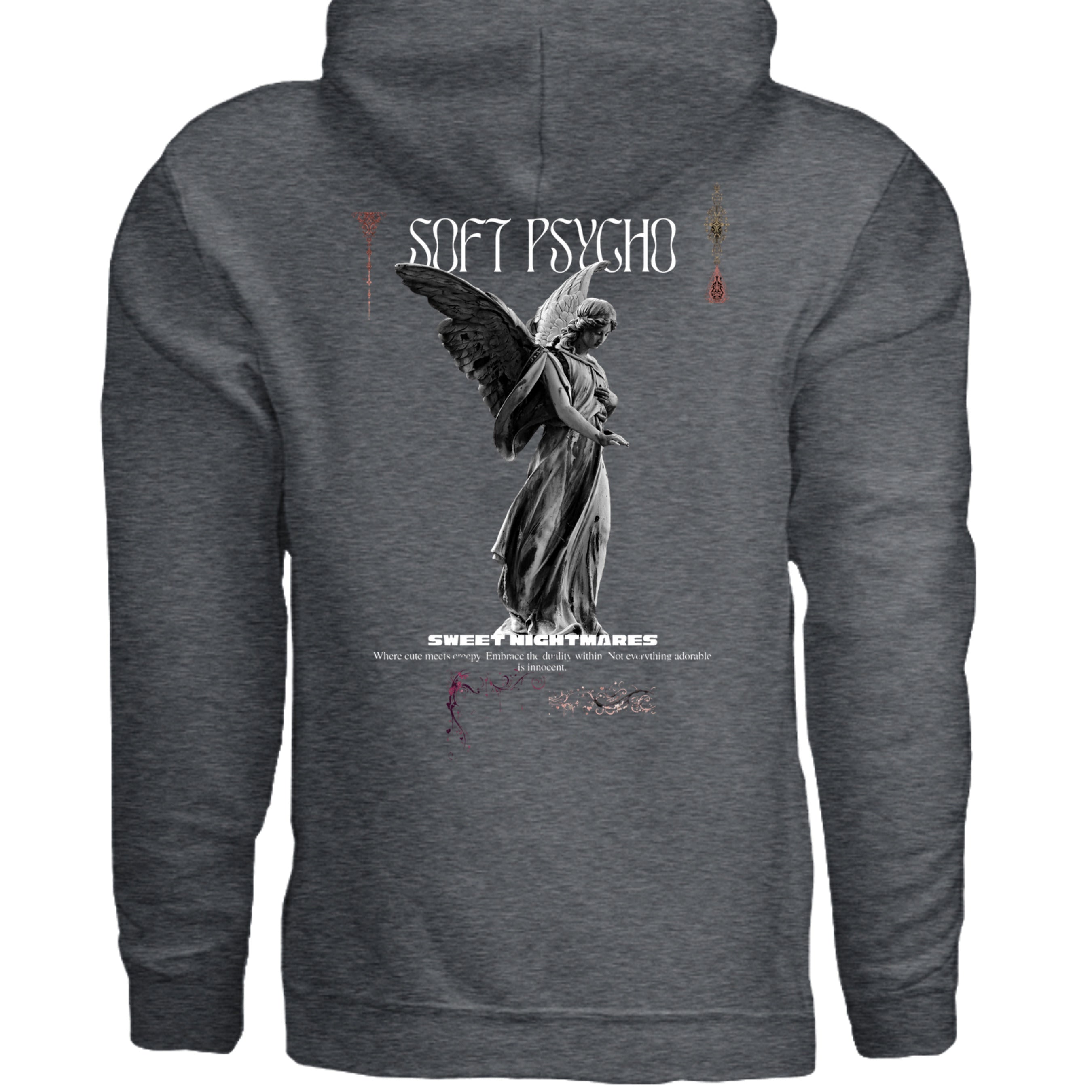 DARK HEATHER - G185 - BACK
