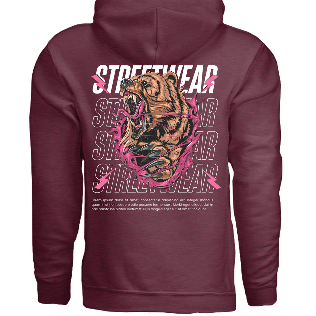 Heather Sport Dark Maroon - G185 - BACK